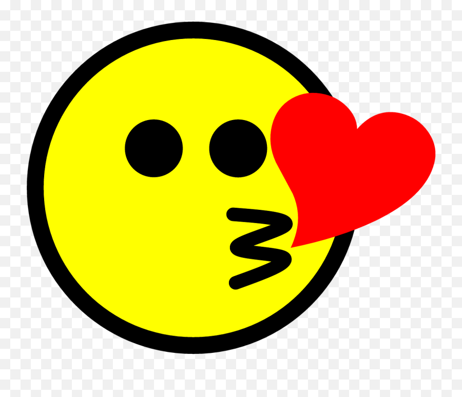 Emoji Kiss Icon Emoticon Public Domain Image - Freeimg Kiss Whatsapp Emoji,Kissing Emojis Girl With Bow