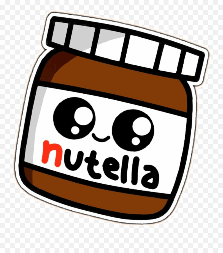 Chocolate Food Easy Kawaii Cute Drawings - Novocomtop Cute Nutella Stickers Emoji,Fun2draw Emoji