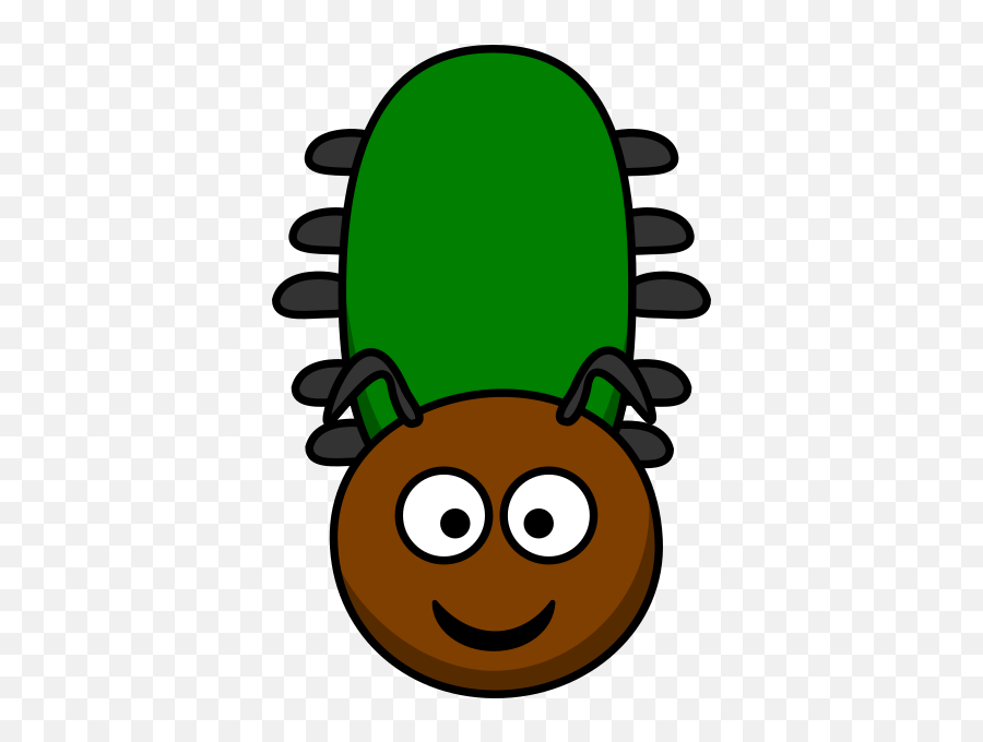 Luna Moth Caterpillar Clip Art At Clkercom - Vector Clip Happy Emoji,Facebook Emoticon Worm