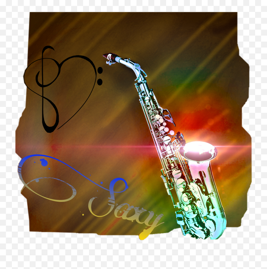 Saxophone Saxy Sticker Emoji,Saxaphone Emoji