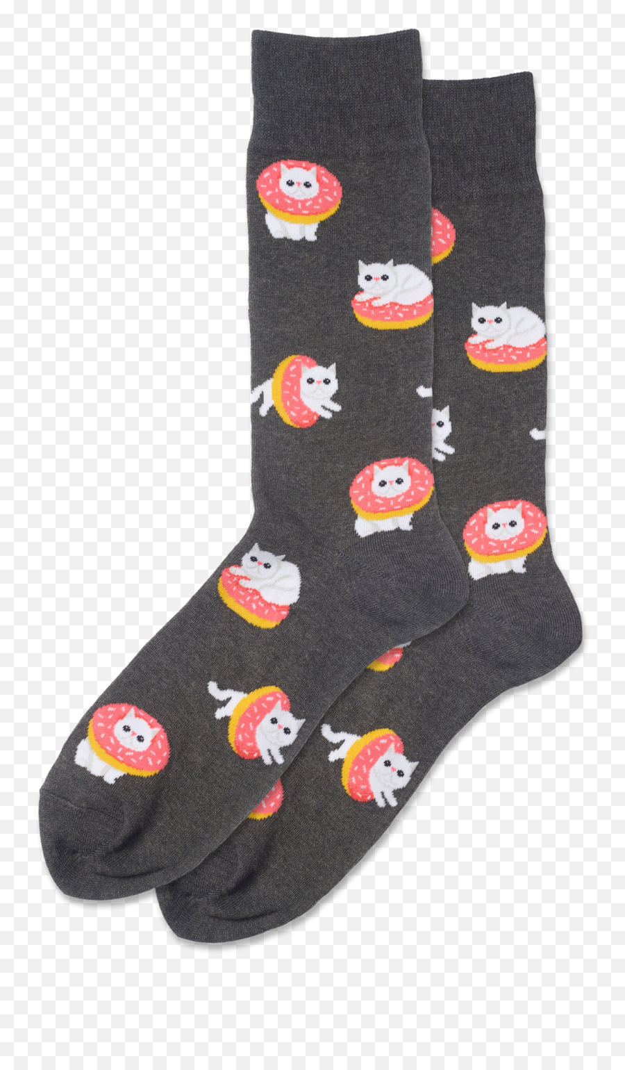 Menu0027s Donut Cat Crew Socks - Turquoise Emoji,Cat And Boot Emoji