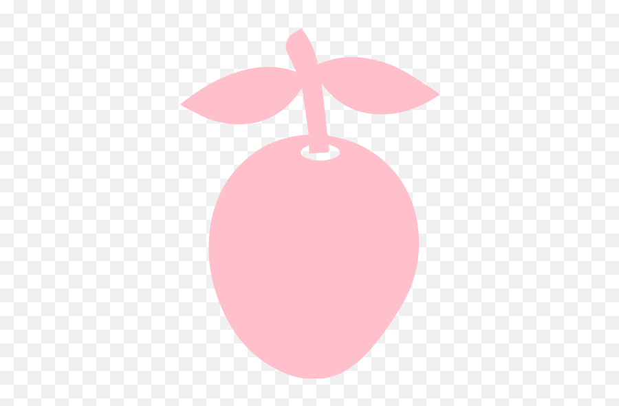 Pink Plum Icon - Free Pink Fruit Icons Girly Emoji,Emoticon For Plum
