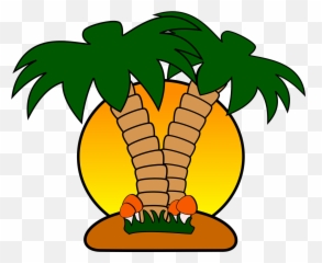 Dibujo De Isla Animada Emoji,Palm Tree Book Emoji