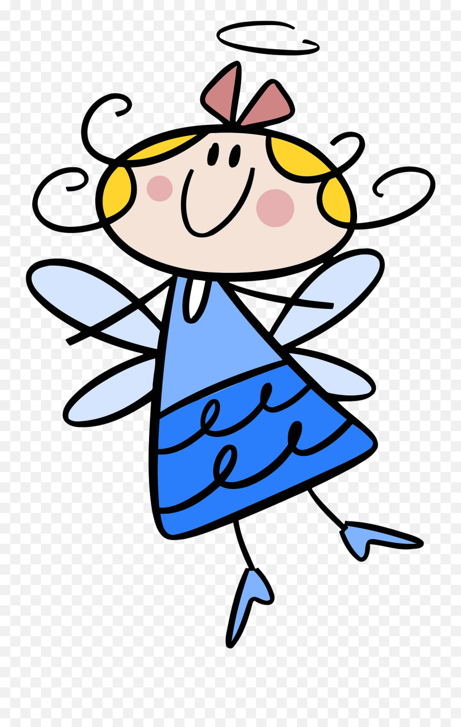 Angel In Blue Clipart Free Download Transparent Png - Life Funny Quotes Clipart Emoji,Emoji Pajamas For Girls