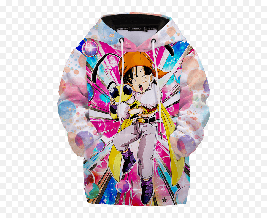 Dragon Ball Z Pan With Bee Colorful Happy Kids Hoodie - Long Sleeve Emoji,Weed Emoji Joggers