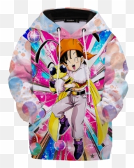 Dragon Ball Z Pan With Bee Colorful Happy Kids Hoodie - Long Sleeve Emoji,Weed Emoji Joggers