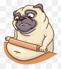Pug Power Stickers - Live Wa Stickers Emoji,Abstract Pug Emotion