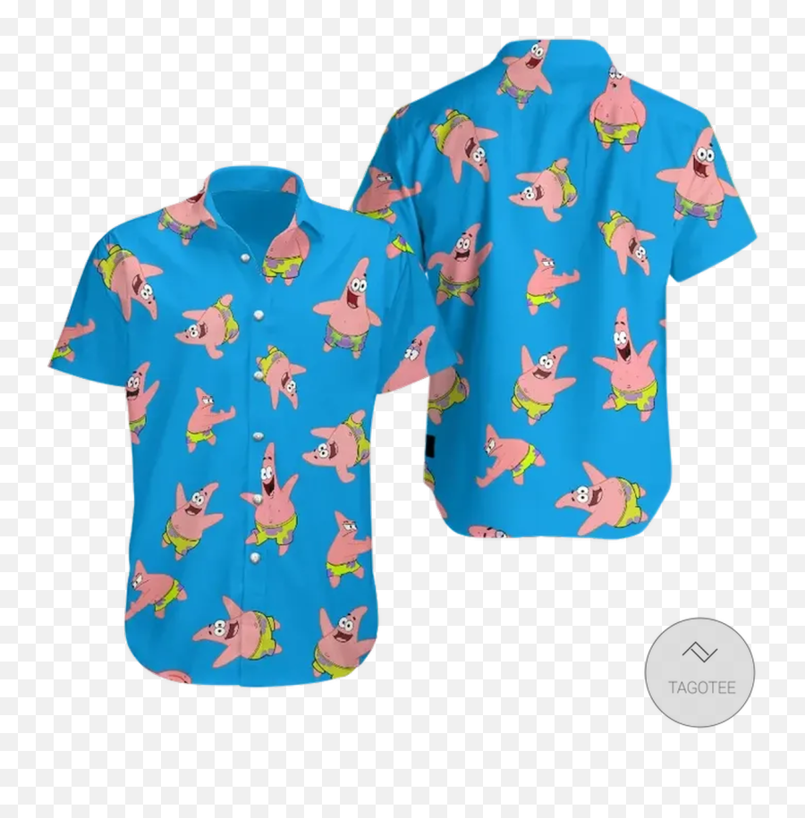 Patrick Star Hawaiian Shirt Beach Shorts - Tagotee Emoji,Patrick Star Sitting With No Emotion