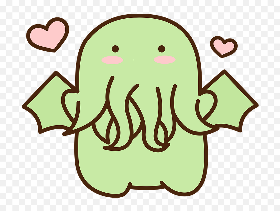 Free Photo Creepy Cthulhu Monster Horror Octopus Lovecraft Emoji,Shush Face Emoji