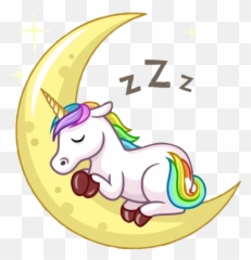 Zzz Unicorn Night Nighttime Freetoedit Sticker By Bislie Emoji,Z Z Z Emoji