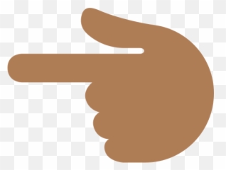 Backhand Index Pointing Left Emoji With Medium - Dark,Finger Pointin Emoji