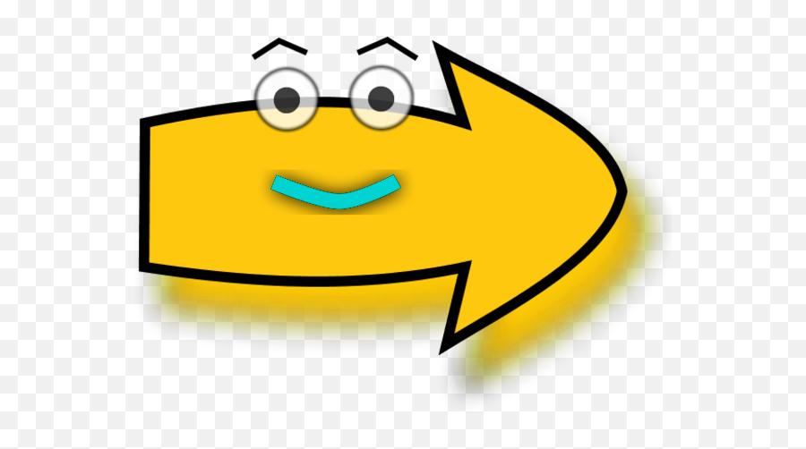 8d - Funny Arrow Clipart Emoji,8d Emoticon