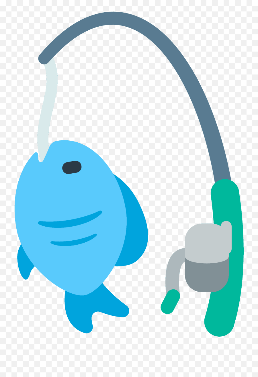 Fishing Pole Emoji - Animated Fish On Pole,Fish Emoji