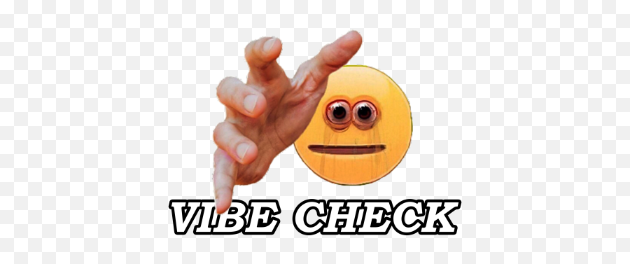 Vibe Check - Frankly Wearing Happy Emoji,Check Emoticon