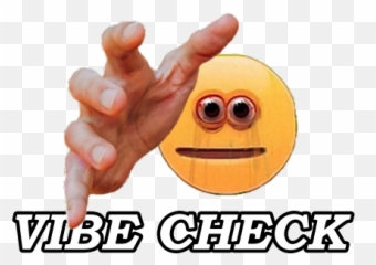 Vibe Check - Frankly Wearing Happy Emoji,Check Emoticon
