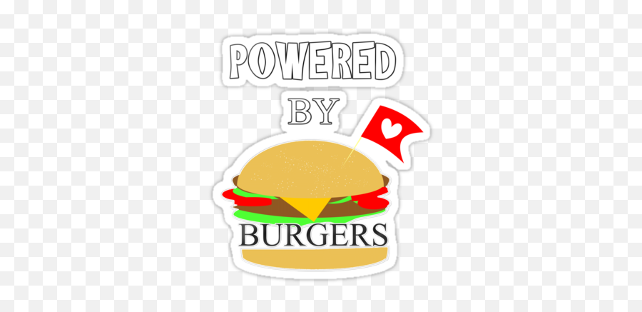 Powered By Burgers Funny Fast Food - Georgia License Plates Emoji,Hamburger Emojis