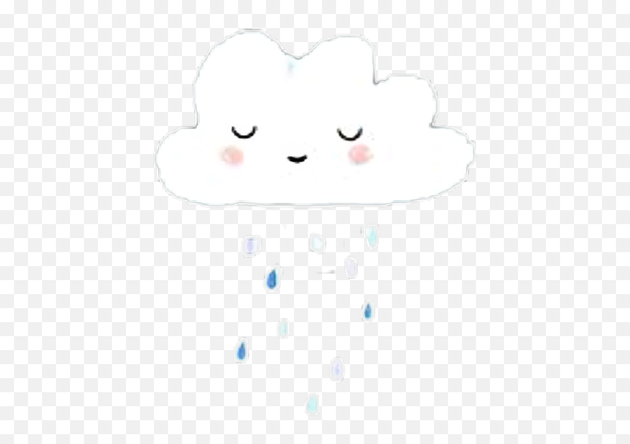 Rainy Cloud Relaxed Sticker By Aishamo - Cave Emoji,Rainy Cloud Emoji