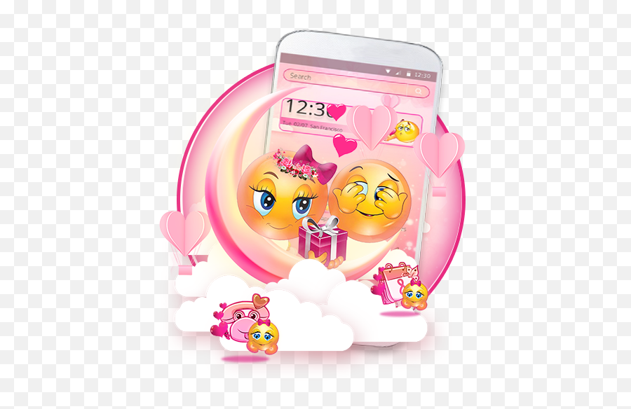 Valentine Emoji Love Couple Theme U2013 Apps On Google Play - Smartphone,Panther Emoji Iphone