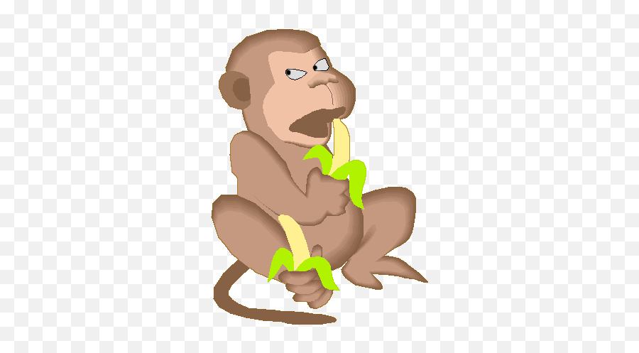 Coloring Curious George - Clip Art Library Animated Monkey Eating Banana Gif Emoji,Emotion Pets Monkey