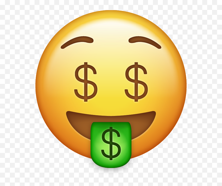 Download Money Eyes Emoji Png - Money Emoji No Background,Bruh Emoji