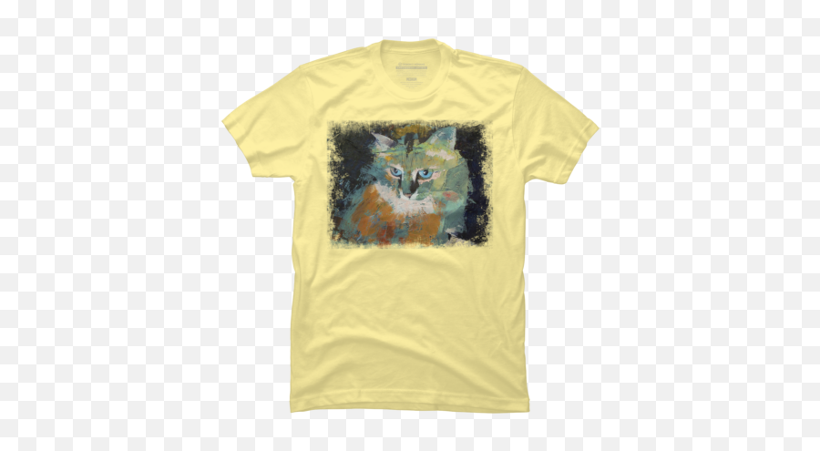 Yellow Kitten T - Shirts Tanks And Hoodies Design By Humans Short Sleeve Emoji,Cat Reaper Emoticon -overwatch