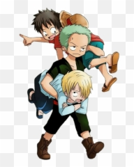 Onepiece Zoro Luffy Sanji Sticker - One Piece Emoji,One Piece Anime Emojis