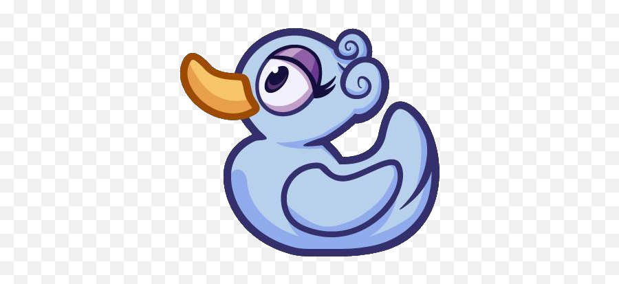 Allie Duck - My Water Allie Duck Emoji,A Duck In Steam Emoticon