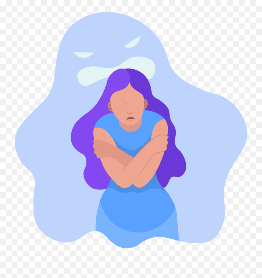 Anxiety Attack - For Women Emoji,Organ Emotions Anxiety
