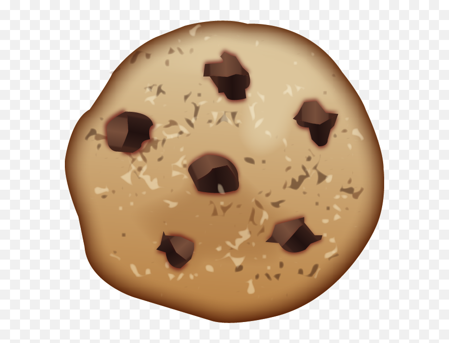 Download Chocolate Chip Cookie Emoji - Cookie Emoji Png,Chocolate Emoji