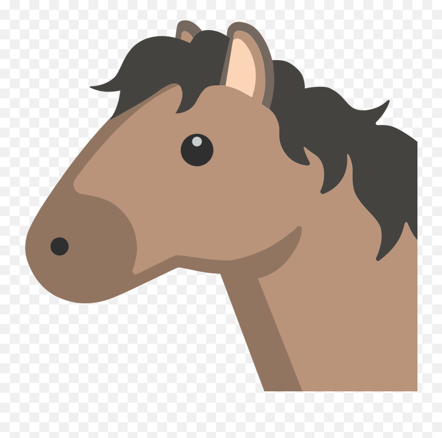 Horse Face Emoji Clipart - Emoji Horse,Horse Emojis