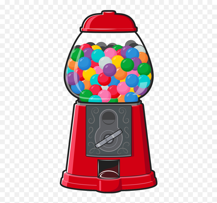 Gum Clipart Gumball Machine Gum - Transparent Bubblegum Machine Png Emoji,Emoji Gumballs