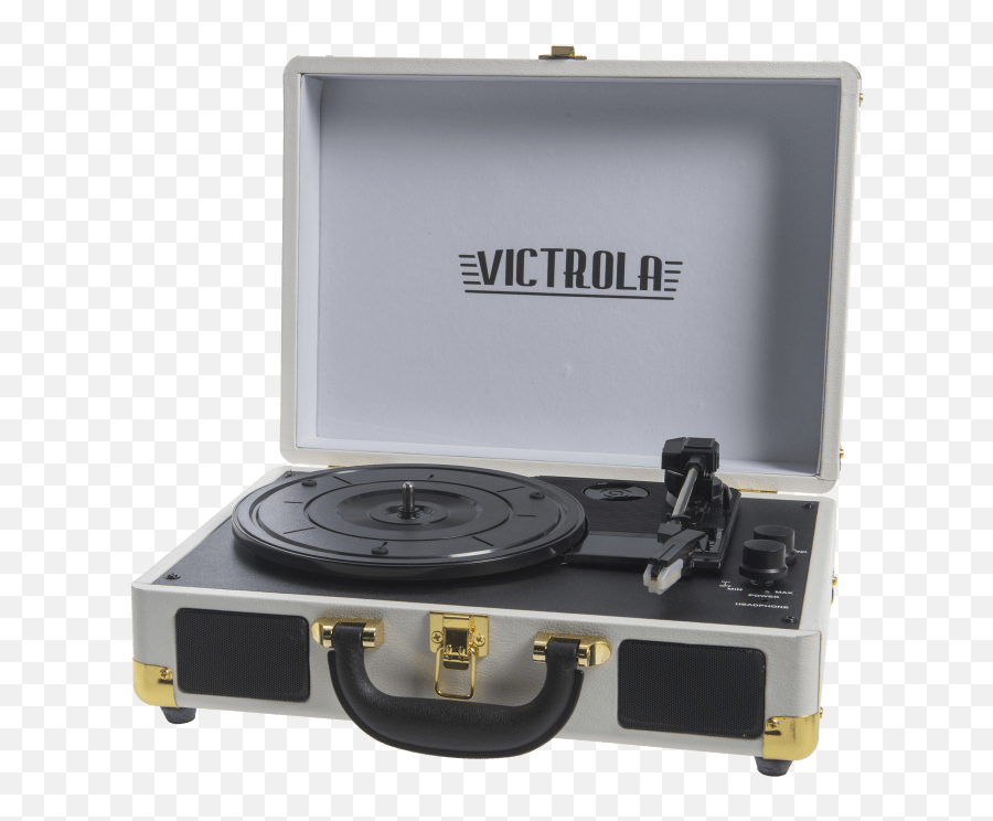 Victrola Bluetooth Portable Suitcase Record Player With 3 - Solid Emoji,Turntable Emoticon