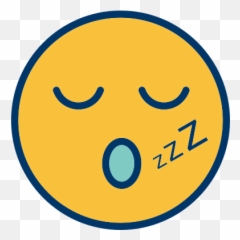 Emoticon Face Sleep Smiley Free Icon - Emoji,Sleep Emoji Text