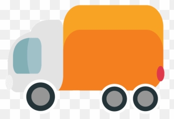 Delivery Truck Emoji Clipart - Transparent Truck Emoji,Free Sitting Emoji Clipart
