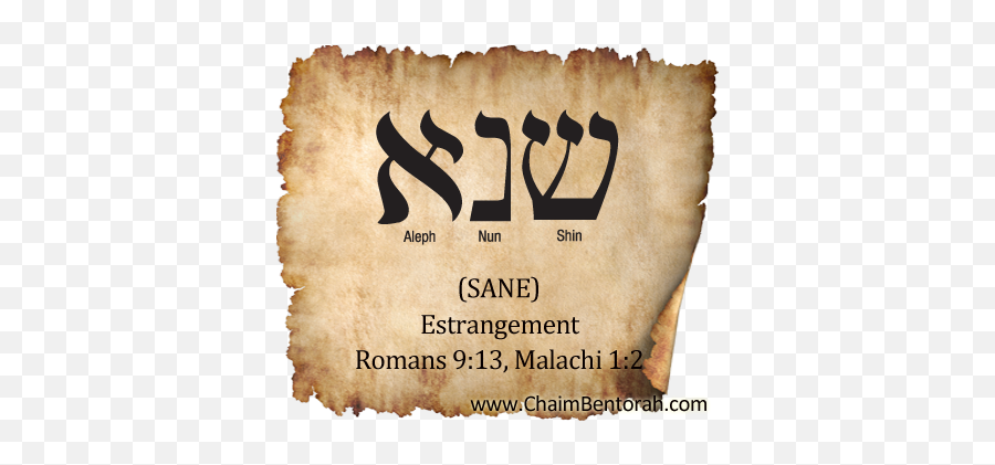Hebrew Word Study U2013 Estrangement Chaim Bentorah - Estrangement Word Emoji,Emotion Laid In Words