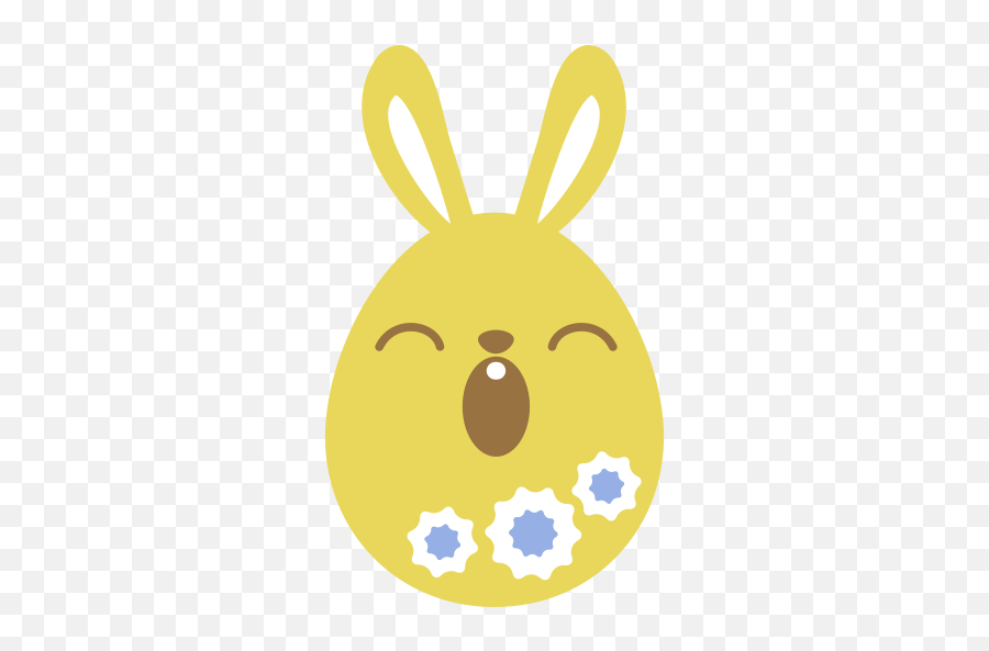 Sleepy Bunny Free Icon Of Easter Egg Bunny Icons - Emoji Easter Bunny Egg.....