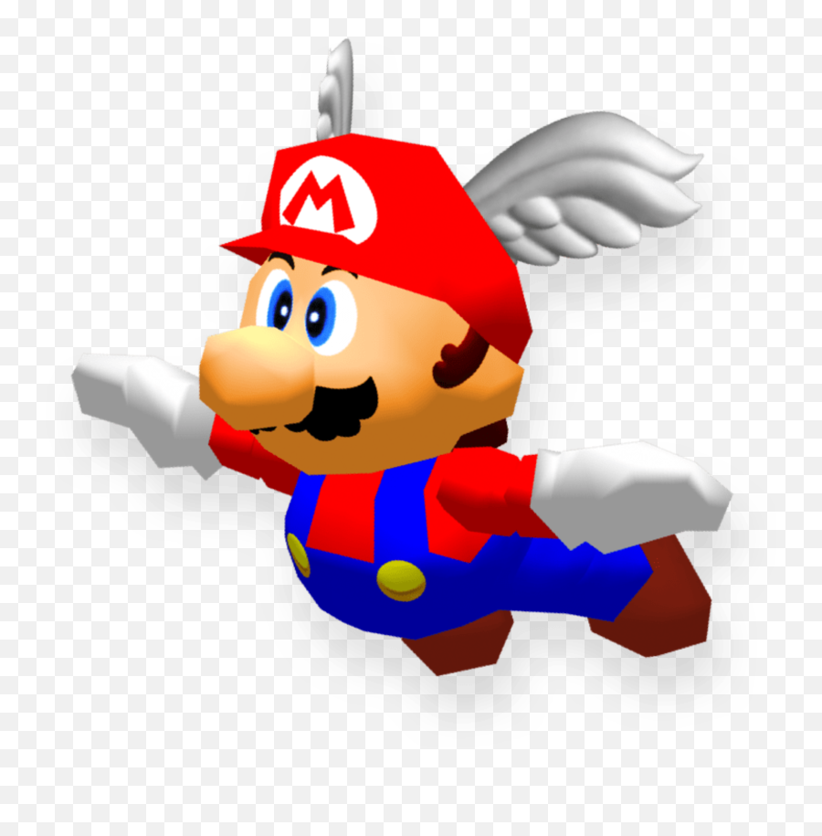 Mario64 Mario Flying Sticker By Nicolondasmn5 - Super Mario 3d All Stars Mario Render Emoji,Mario Emojis