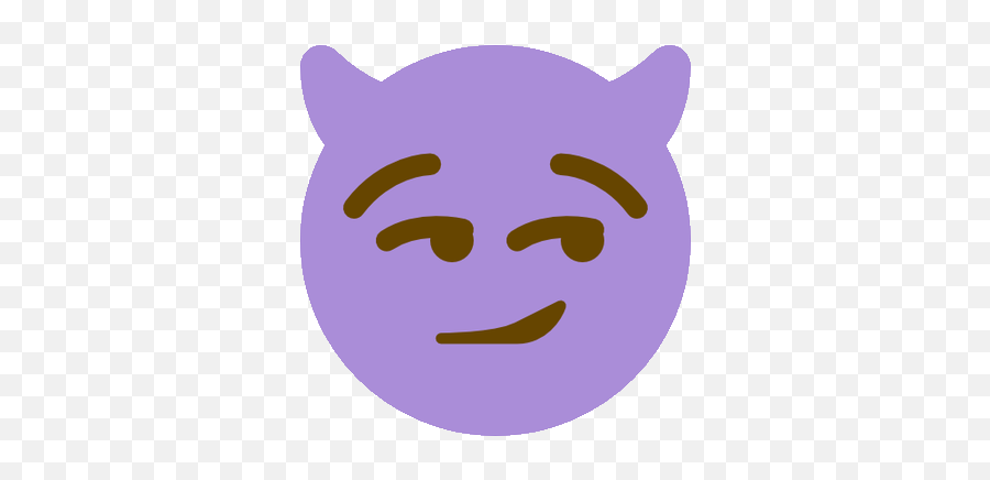 Emoji Mashup Bot On Twitter Smirk Demon - Smiling U003du2026 Demon Smirk Emoji,Gmail Devil Emoticon