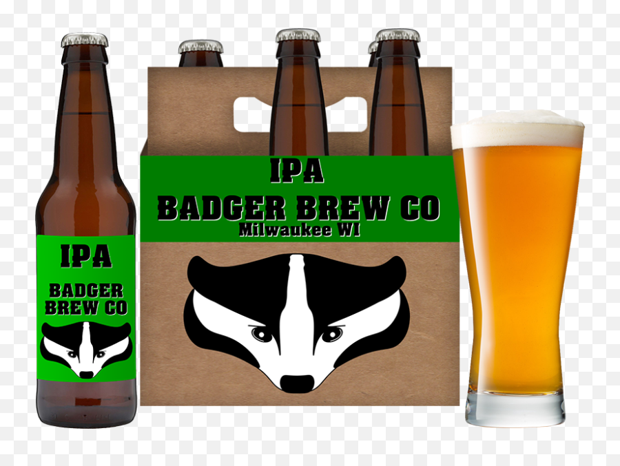 Badger Brewing Company Milwaukee Wisconsin - Pint Glass Emoji,Emojis With Beer