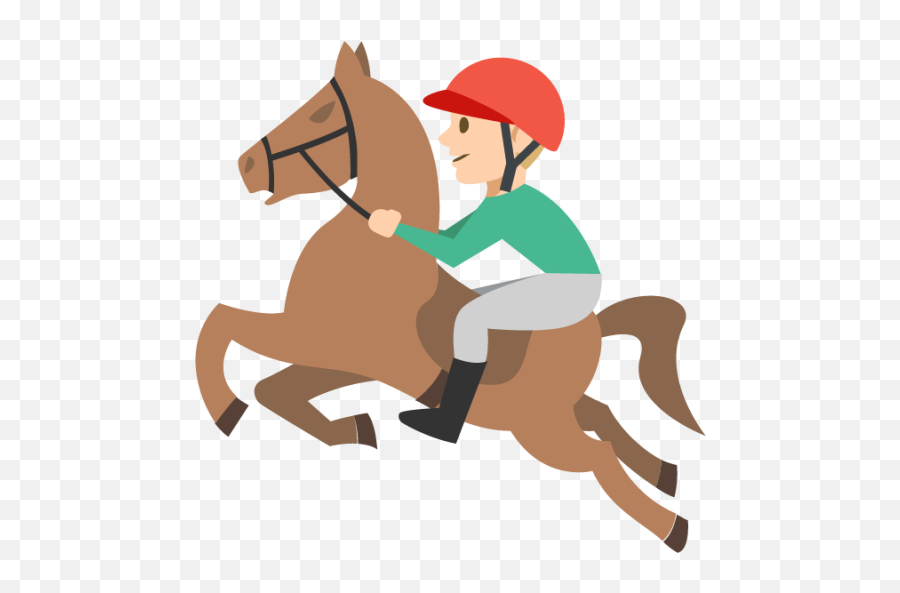 Modern Pentathlon Medium Light Skin Tone Emoji - Download Halter,Emoji Paster Horse