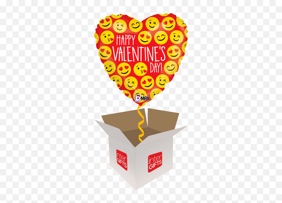 7 Pc Emoji Happy Valentines Day Balloon,Valinine Emojis