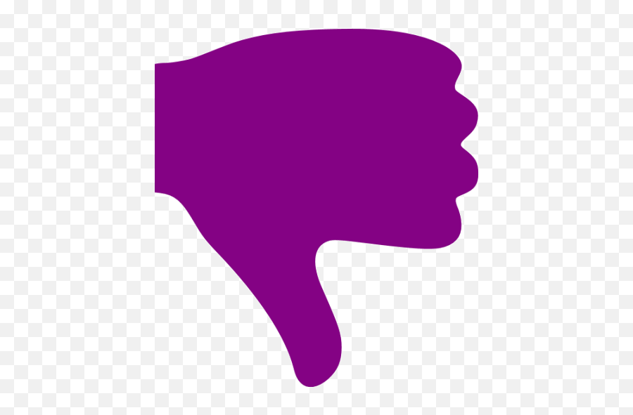 Purple Thumbs Down Icon - Free Purple Hand Icons Emoji,Emoticon Thumbs Up Down