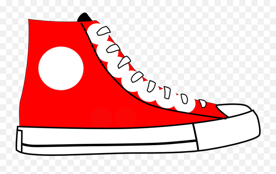 80s Clipart High Top Sneaker 80s - Clip Art Pete The Cat Shoe Emoji,Emoji High Top Sneakers