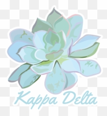 Kappa Delta Succulents Floral 5 X 5 Sticker Electronics Emoji,Emoji Mac Decal