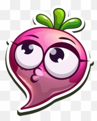 Funny Fruits Stickers By Oleg Sul Emoji,Turnip Emoji