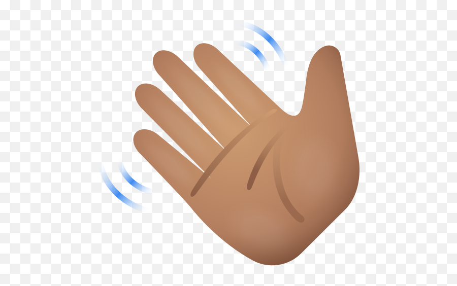 Icono De Waving Hand Medium Skin Tone Estilo Emoji,Waving Hands Emoji