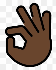 Ok Hand Emoji Clipart - Scuba Diving Gestures,Ok Emoji Png