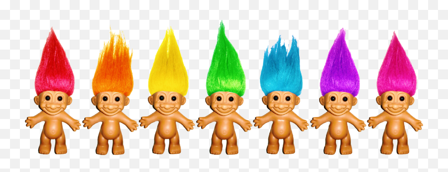 Trolls Troll Rainbow Sticker - Fictional Character Emoji,Troll Doll Emoji