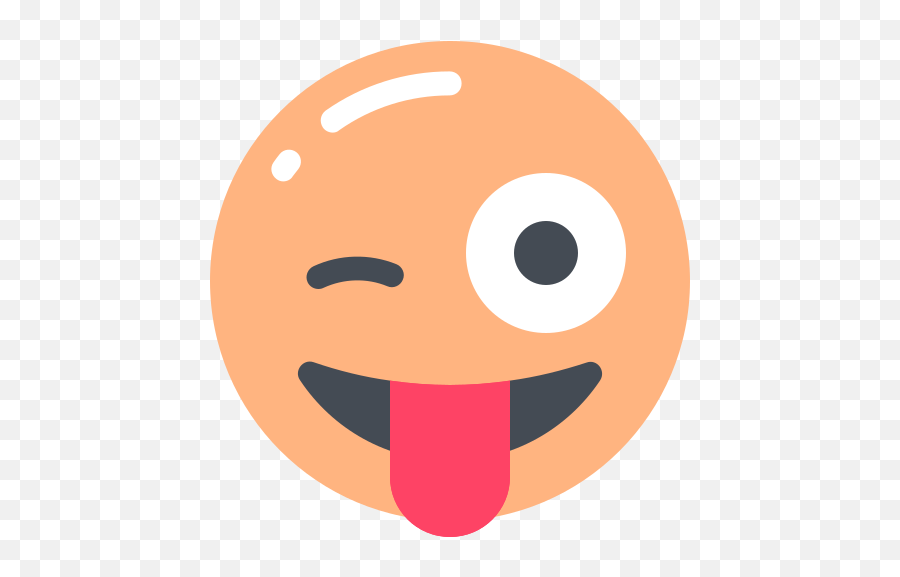 Winking Face Tongue Emoji Free Icon - Icon,Winking Face Emoji