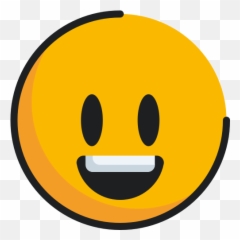 Big Eyes Emoticon Face Grinning Icon - Circle Gift Box Icon Emoji,Big Eyes Emoji